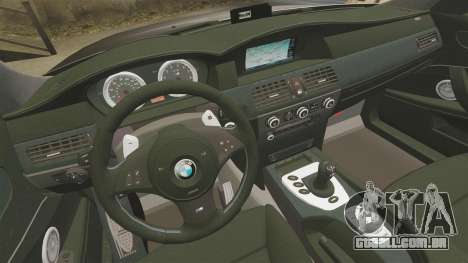 BMW M5 E60 Metropolitan Police Unmarked [ELS] para GTA 4