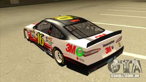 Ford Fusion NASCAR No. 16 3M Bondo para GTA San Andreas