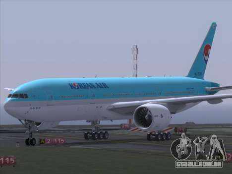 Boeing 777-2B5ER Korean Air para GTA San Andreas