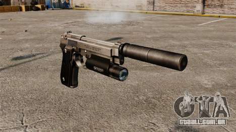 Pistola semi-automática Beretta 92 com silenciad para GTA 4