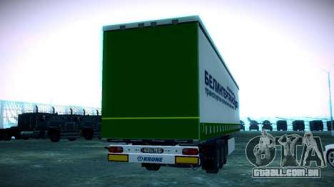 O reboque Krone para Volvo FH16 para GTA San Andreas