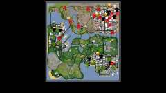 Novo capô e ícones no mapa para GTA San Andreas