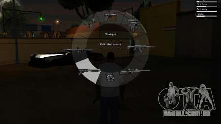 GTA V Weapon Scrolling para GTA San Andreas