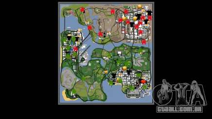 Novo capô e ícones no mapa para GTA San Andreas