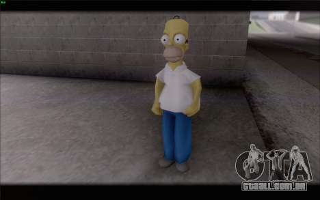 Homer Simpson para GTA San Andreas