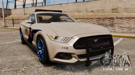 Ford Mustang GT 2015 Cheng Guan Police para GTA 4