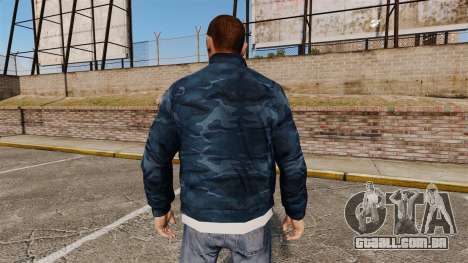 Blusão azul camuflagem para GTA 4