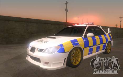Subaru Impreza 2006 WRX STi Police Malaysian para GTA San Andreas