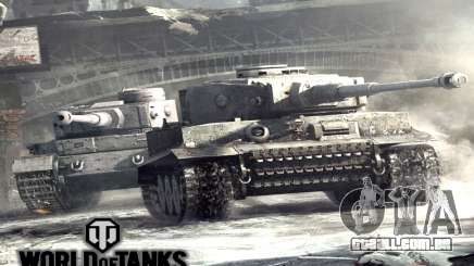 Tela de inicialização do World of Tanks para GTA San Andreas