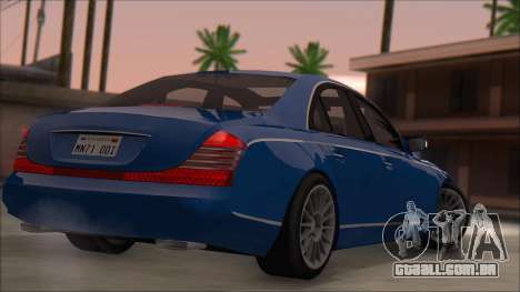 Maybach 57 TT Black Revel para GTA San Andreas