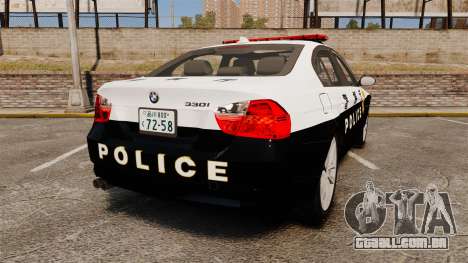 BMW 350i Japanese Police [ELS] para GTA 4