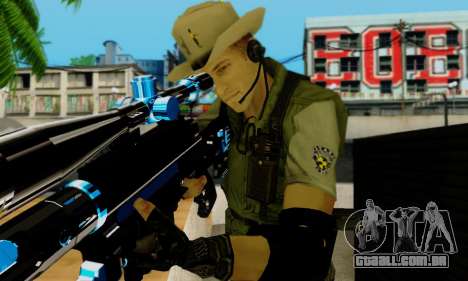 Resident Evil Apocalypse S.T.A.R.S. Sniper Skin para GTA San Andreas