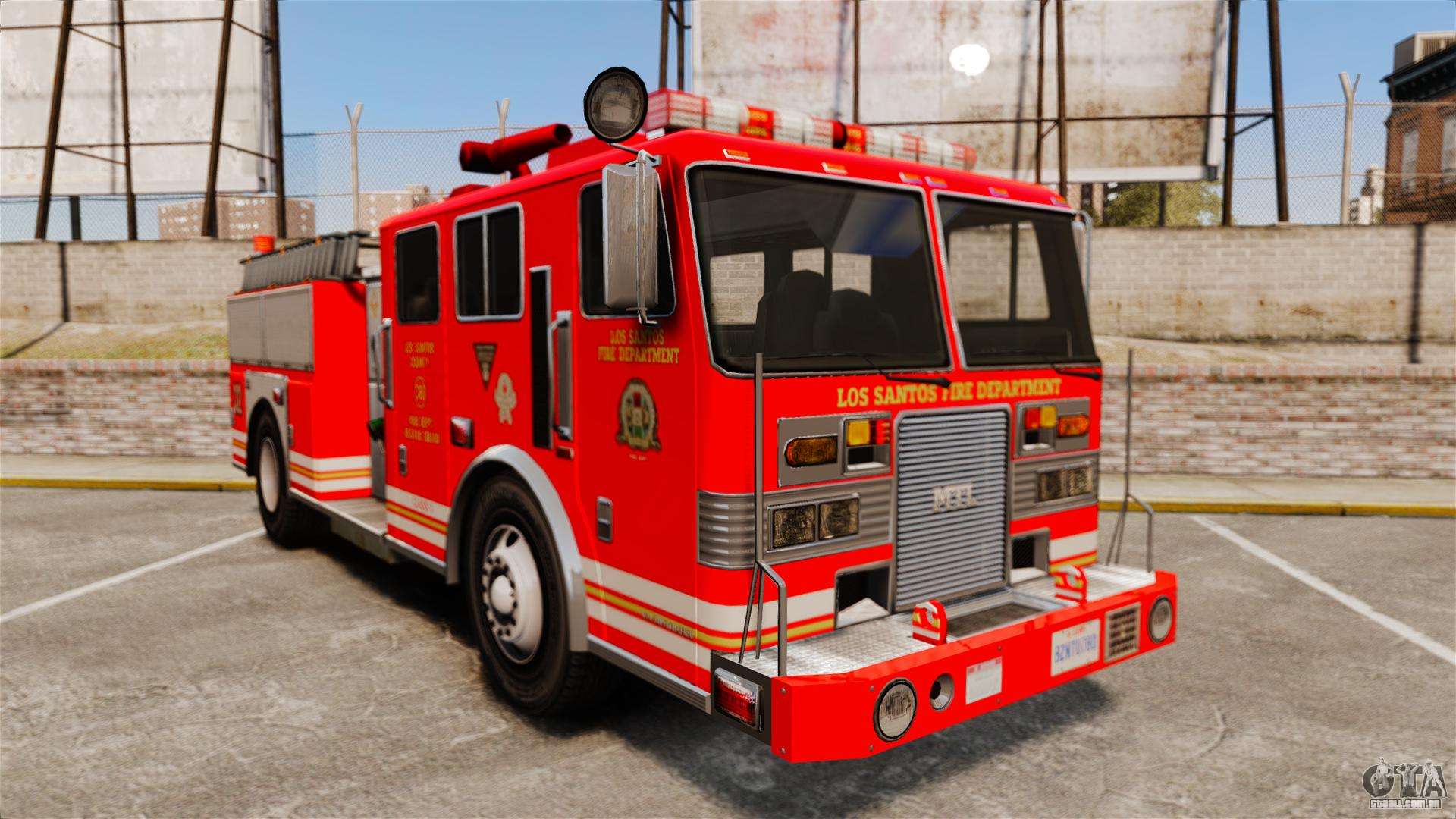  Fire  Truck  v1 4A LSFD ELS para GTA  4