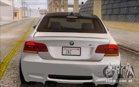 BMW M3 E92 2008 para GTA San Andreas