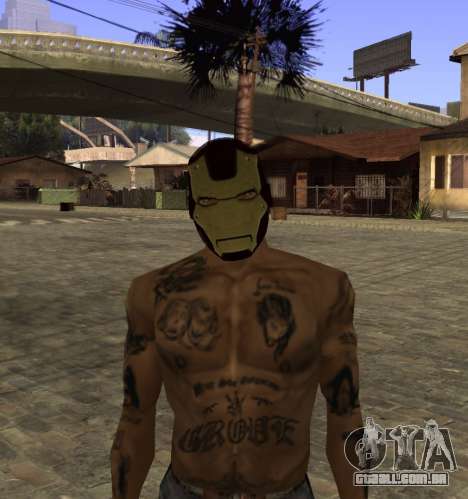 Máscara Homem de Ferro, por CJ para GTA San Andreas