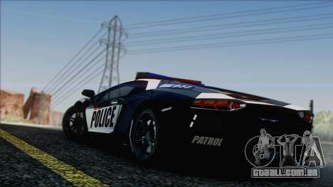 Lamborghini Aventador LP 700-4 Police para GTA San Andreas