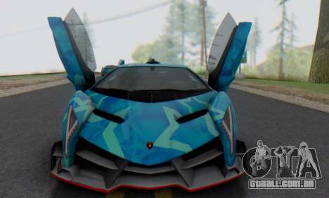 Lamborghini LP750-4 2013 Veneno Blue Star para GTA San Andreas