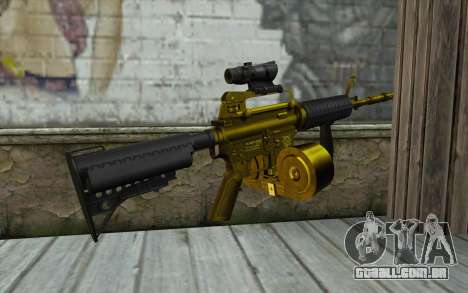 Ouro M4, com uma loja para GTA San Andreas