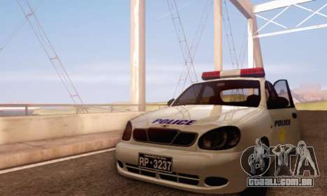 Daewoo Lanos Police para GTA San Andreas