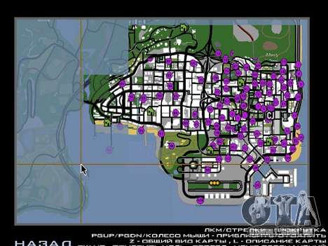 Tags Map Mod v1.0 para GTA San Andreas