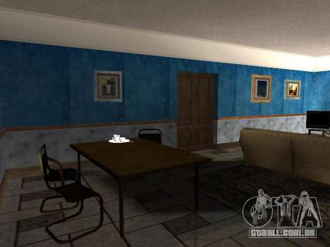 O novo interior da casa do CJ para GTA San Andreas