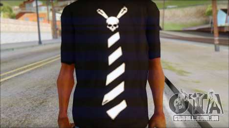 SkullTie T-Shirt para GTA San Andreas