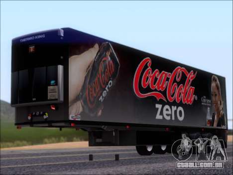 Trailer Chereau Coca-Cola Zero Caminhão para GTA San Andreas