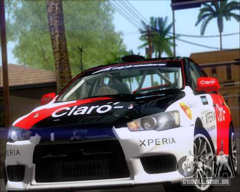 Mitsubushi Lancer Evolution Rally Team Claro para GTA San Andreas