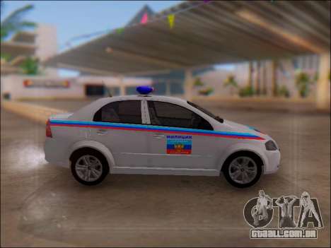 Chevrolet Aveo Polícia LNR para GTA San Andreas