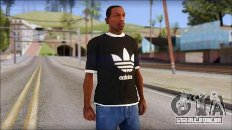 Adidas Black T-Shirt para GTA San Andreas