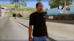 Black Izod Lacoste T-Shirt para GTA San Andreas