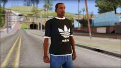 Adidas Black T-Shirt para GTA San Andreas