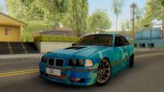 BMW M3 E36 Coupe Blue Star para GTA San Andreas