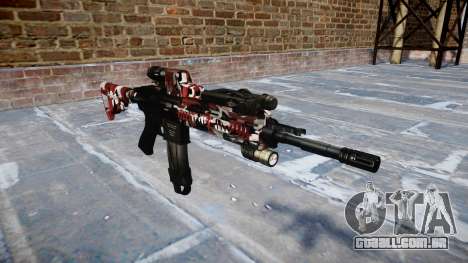 Automatic rifle Colt M4A1 estão vermelhos para GTA 4