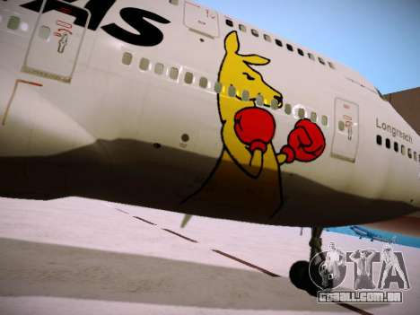 Boeing 747-438 Qantas Boxing Kangaroo para GTA San Andreas