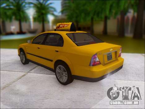 Chevrolet Evanda Taxi para GTA San Andreas