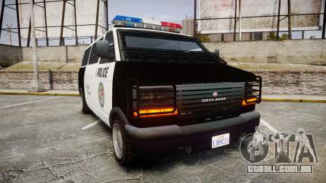 Declasse Burrito Police Transporter ROTORS [ELS] para GTA 4