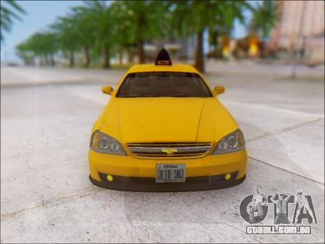 Chevrolet Evanda Taxi para GTA San Andreas