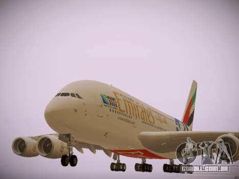 Airbus A380-800 Emirates Rugby World Cup para GTA San Andreas