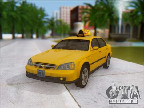 Chevrolet Evanda Taxi para GTA San Andreas