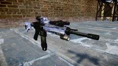 Automatic rifle Colt M4A1 blue tiger para GTA 4