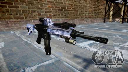 Automatic rifle Colt M4A1 blue tiger para GTA 4