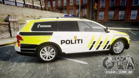 Volkswagen Passat 2014 Marked Norwegian Police para GTA 4