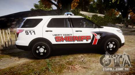 Ford Explorer 2013 LC Sheriff [ELS] para GTA 4
