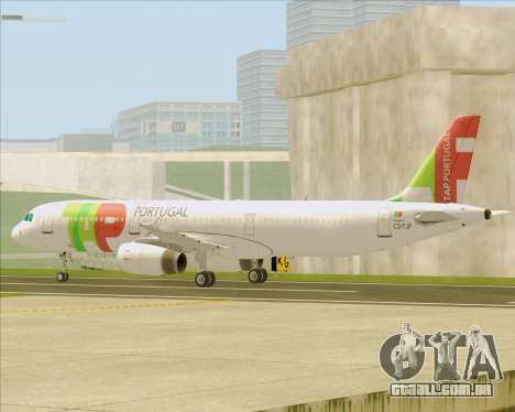 Airbus A321-200 TAP Portugal para GTA San Andreas