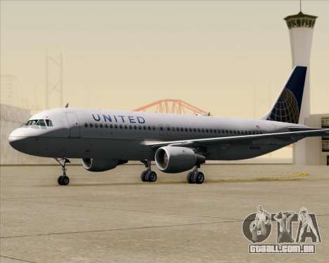 Airbus A320-232 United Airlines para GTA San Andreas