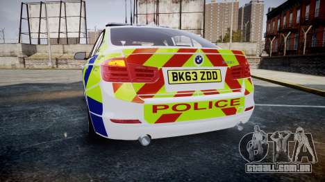 BMW 335i 2013 Central Motorway Police [ELS] para GTA 4