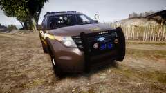 Ford Explorer 2013 Sheriff [ELS] Virginia para GTA 4