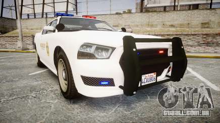 GTA V Bravado Buffalo LS Sheriff White [ELS] para GTA 4
