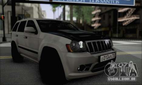 Jeep Grand Cherokee SRT8 para GTA San Andreas